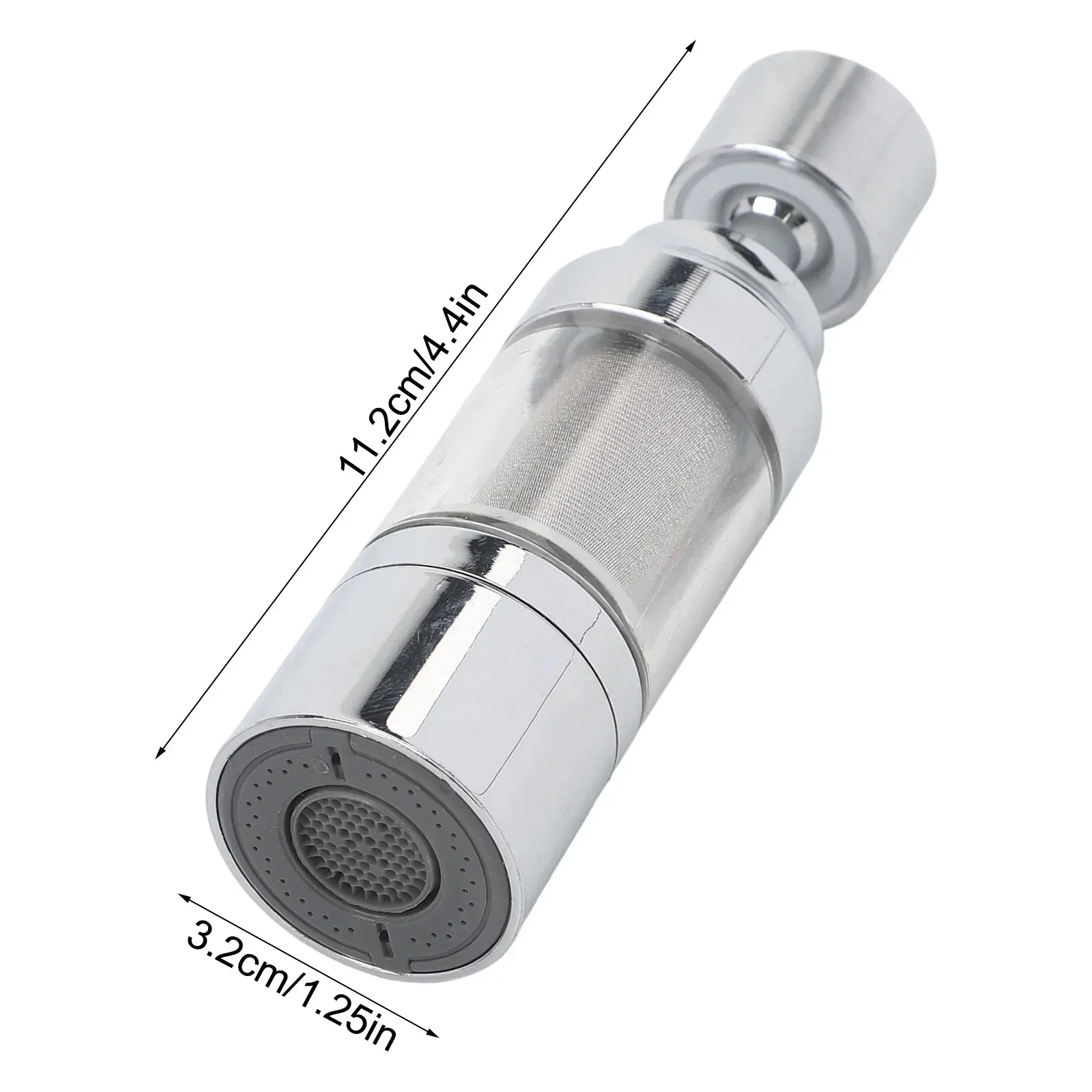 

Daily Cooking Water Filtering Chrome Faucet Filter Cleaner Household Water Filter Robust ABS Material Three-stage Pressure Boost