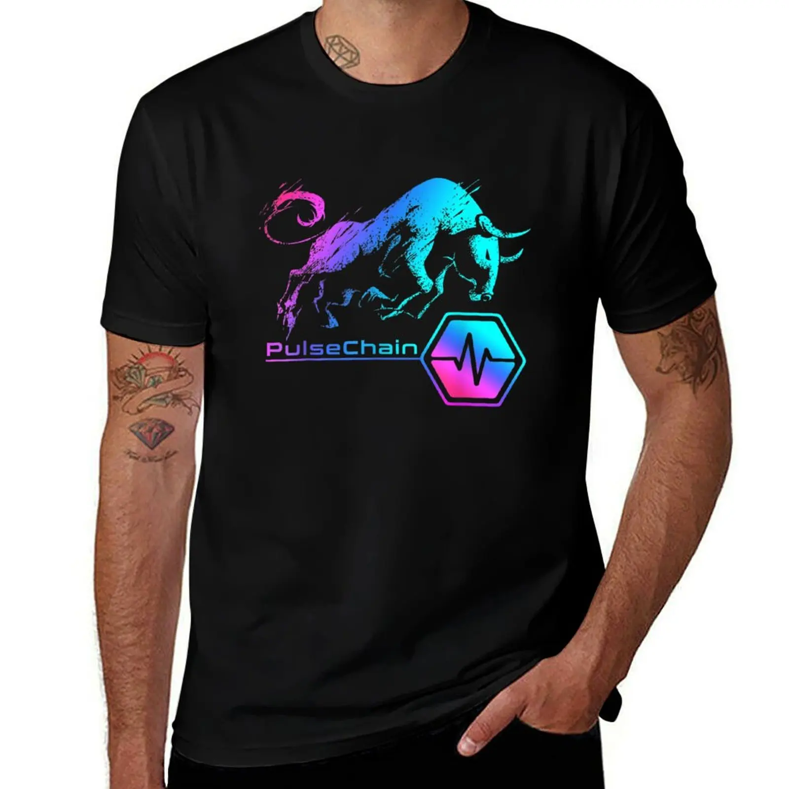 PULSECHAIN crypto BULLRUN HODL Rich Millionaire HEX Token T-Shirt Basic Crew Neck Short Sleeve Top