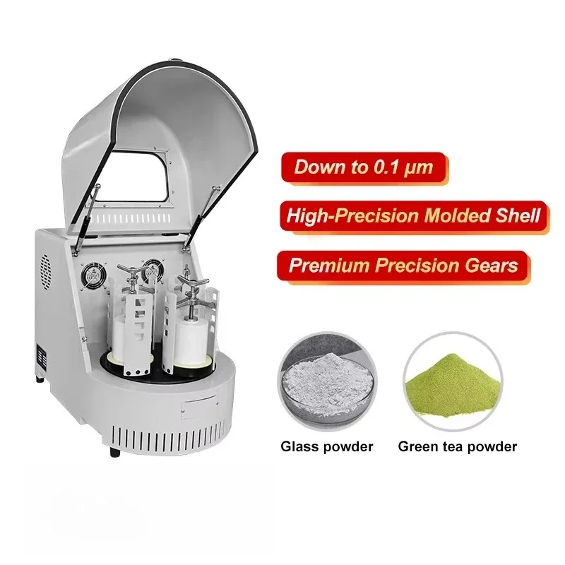 Low Noise Four-Tank Planetary Ball Mill Semi-Circular Design Can Be Ground at Same Time