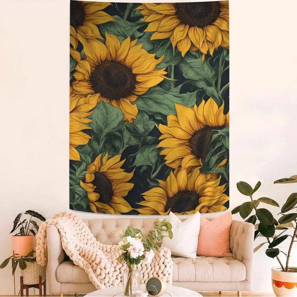 

Sunflower DIY Wall Tapestry Bohemian Wall Tapestries Mandala Home Decor