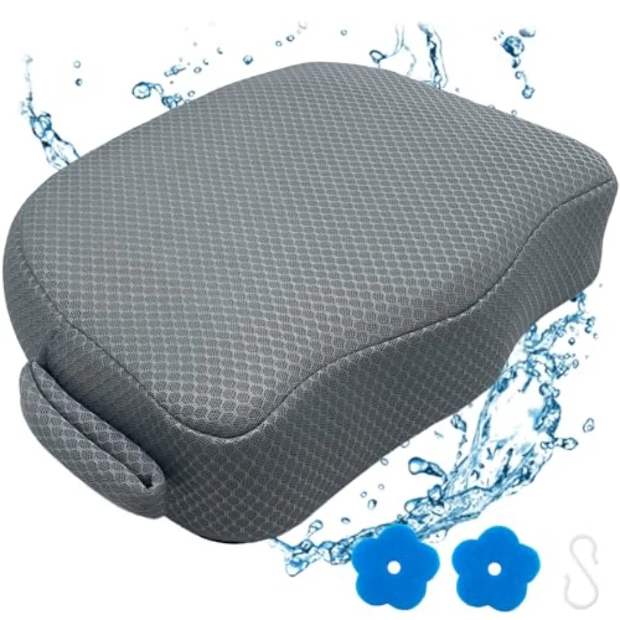 

Hot Tub Booster Seat for Adults 5 Inch Thick Supportive Cushion with Non-Slip Bottom Weighted for Quick Sink Without Float Spa