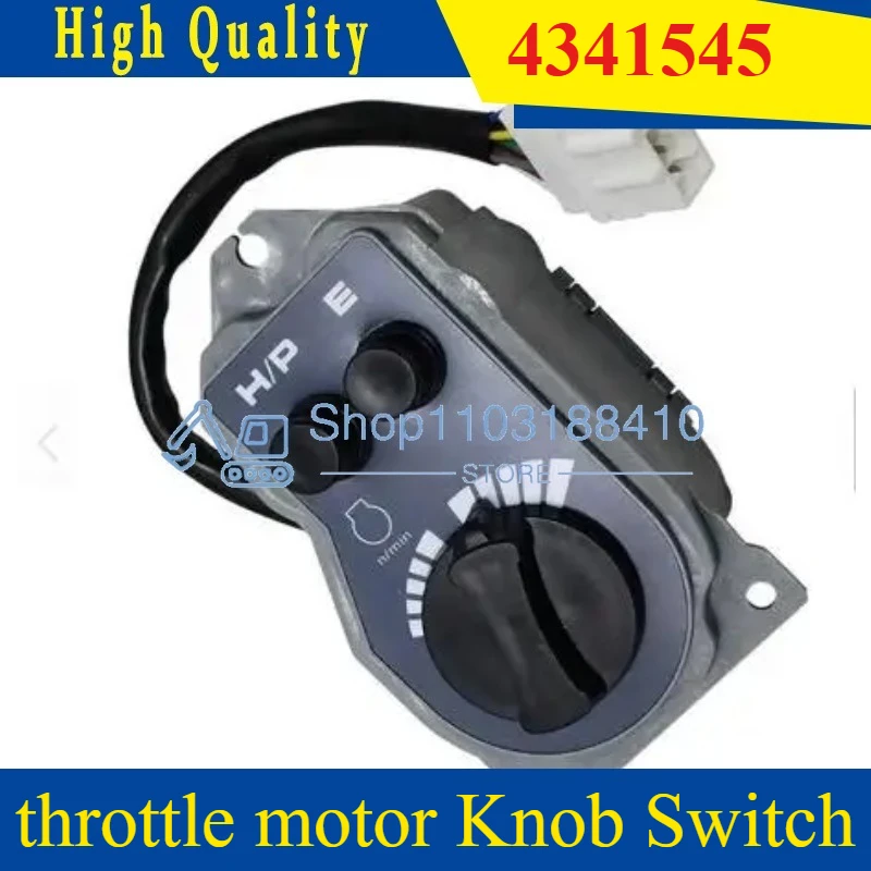 Throttle Motor Knob Switch 4341545 Potentiometer Dial Fuel EX210-5 EX220-5 EX270-5 EX300-5 EX350-5 for Excavator EX200-5