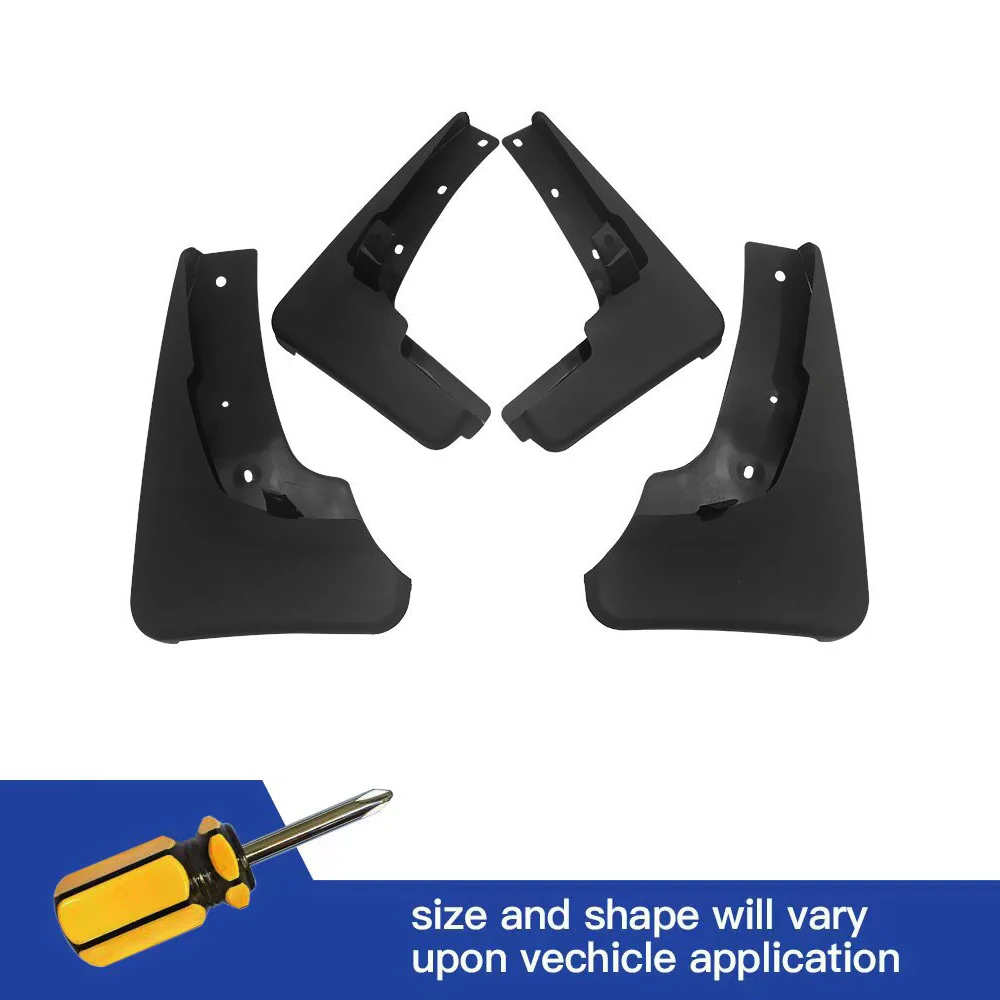 

4Pcs Front & Rear Mud Flaps Splash Guards Mudguards Black Fit For Nissan X-Trail T31 2008 2009 2010 2011 2012 2013