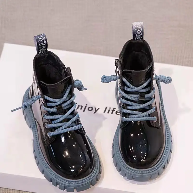 

Autumn Winter Warm Waterproof Boys Boots Fashion Kids chelsea boots Girls Children's Ankle Boots 3-15 Years Old Snow Boots