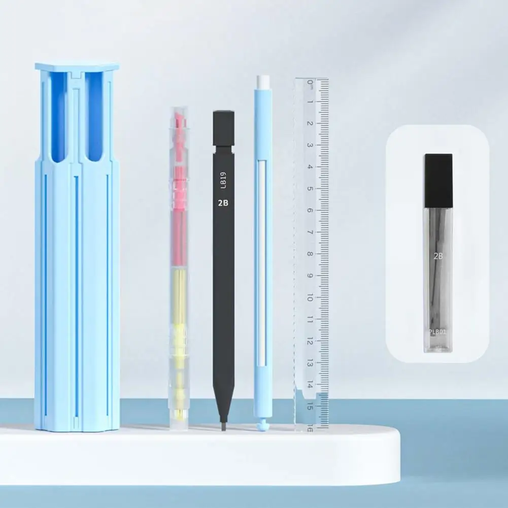 쉬운 접근 뚜껑이 있는 기능성 펜 상자, 육각형 휴대용 연필 젤 펜 상자, 카드 슬롯 펜꽂이, 학용품 정리함