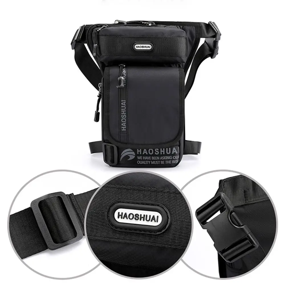 Motorcycle Rider Drop Leg Bag Waist Pack for Men Travel Waterproof Nylon Messenger Bum Belt Fanny Pack Thigh Bag