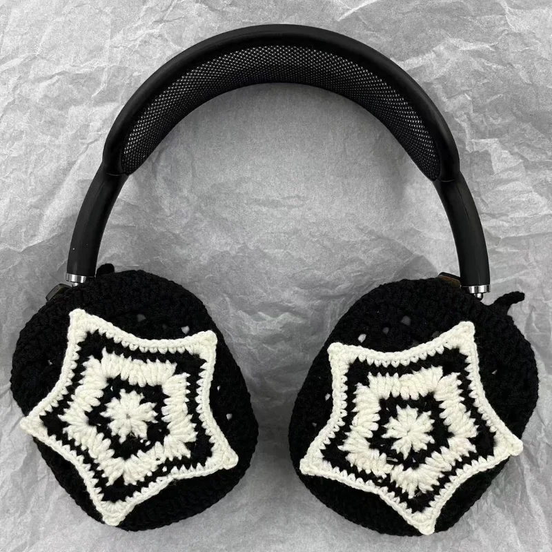 JENNIE Knitted Airpods Max Cases Cover Custom Handmade Plush Headphone Protective Case Bluetooth Earphone Decoration Accessories