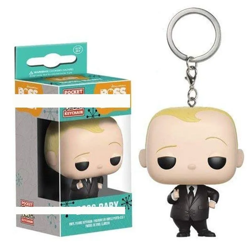 Llavero Funko Pop The Boss Baby, Edición Bundle, Llavero Pocket Pop, Lindo Llavero de Personaje de Vinilo, Regalo Coleccionable para Fans