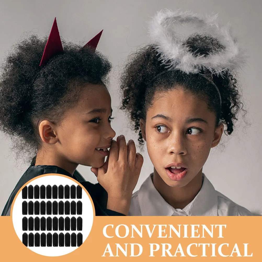 

200Pcs Headband Replacement Caps Ideal for Various Headband Making Needs and Protection Tubing Tip Hair Hoops Parts