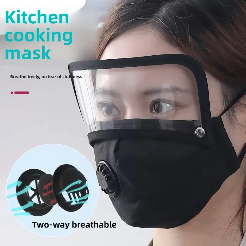 Kitchen Cooking Mask Dust Proof Household Transparent Full Face Splash Eye Protection Chef Protective Anti Oil Fume Unisex
