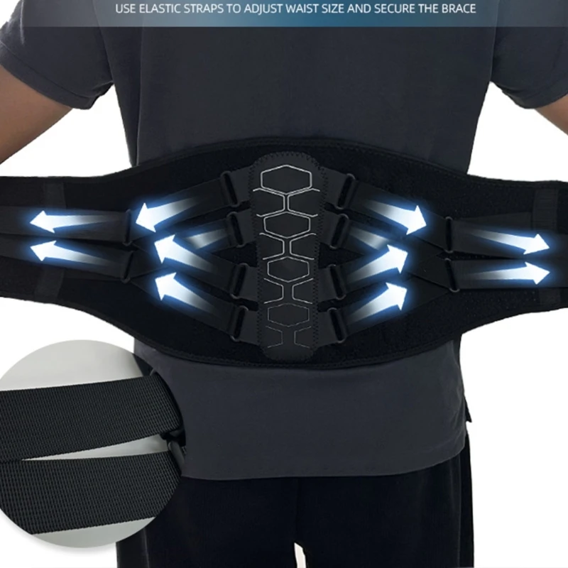 Ergonomic Lower Back Brace With Lumbar Pad Breathable Lumbar Support Belt