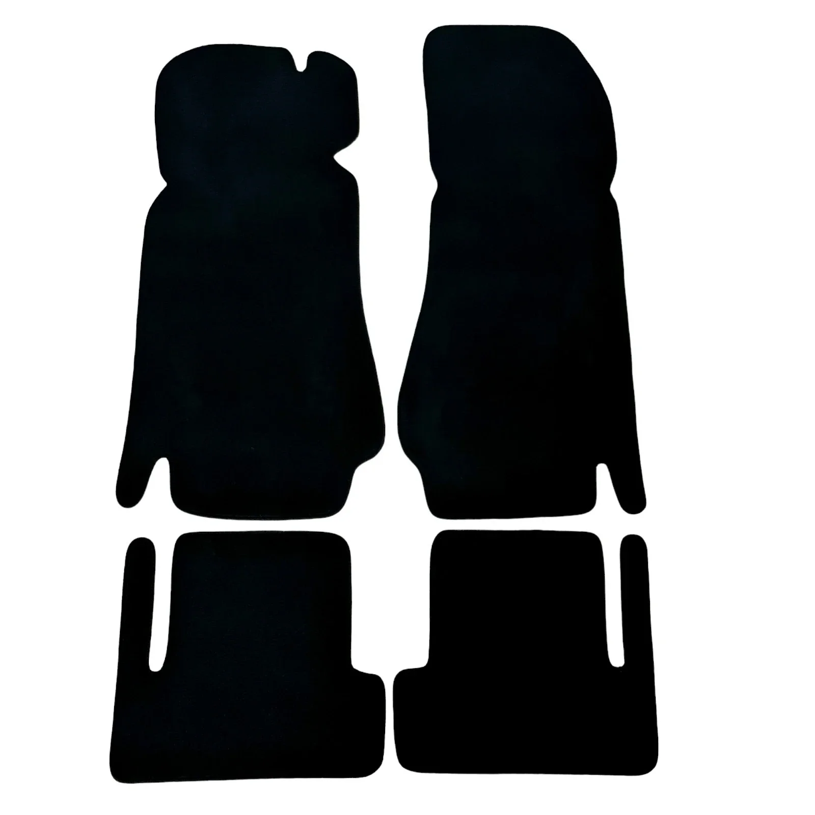 

Factory Car Floor Mats Velour For Fiat 124 1967 to 1975 Sport Waterproof Black Carpet Rugs Liners New