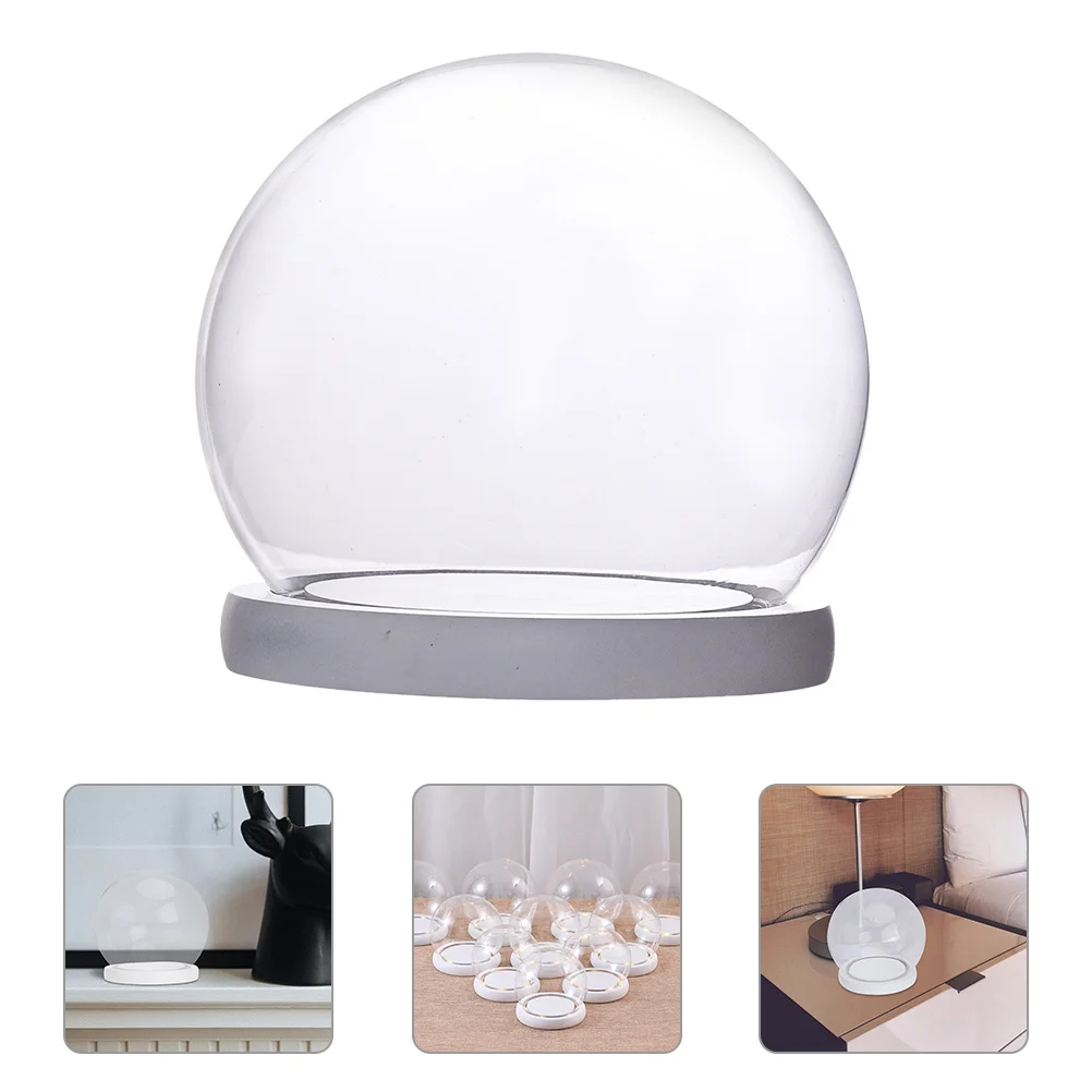 

Glass Dome Immortal Flower Cover Clear High Borosilicate Glass Decorative Micro Landscape Cover Micro-Landscape Dome