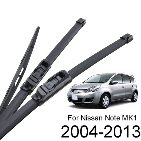 Xukey 24 "14" 12 "комплект щеток переднего и заднего стеклоочистителя для Nissan Note MK1 E11 2013 2012 2011 2010 2009 2008 2007 2006 2005 2004