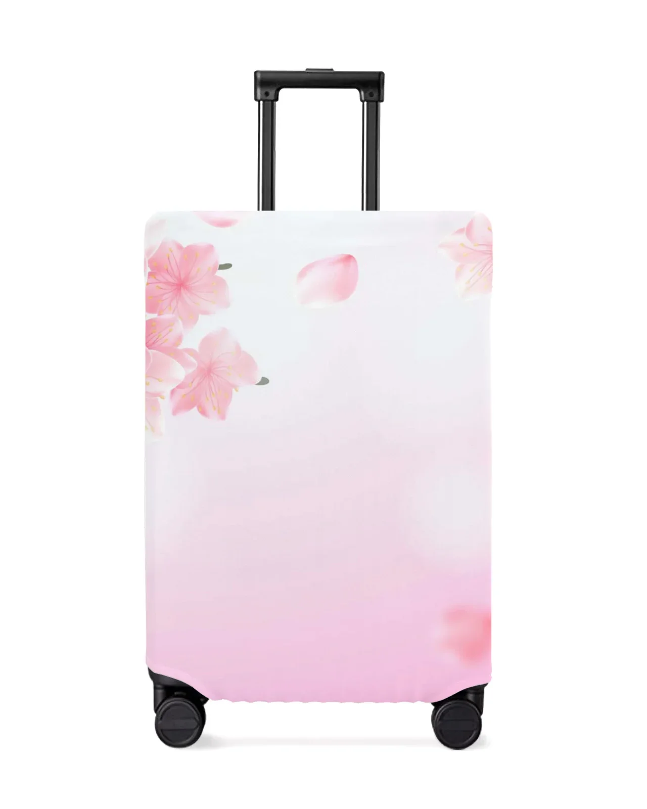 Pink Graded Flower Spring Travel Luggage Protective Cover for Travel Accessories Suitcase Elastic Dust Case Protect Sleeve