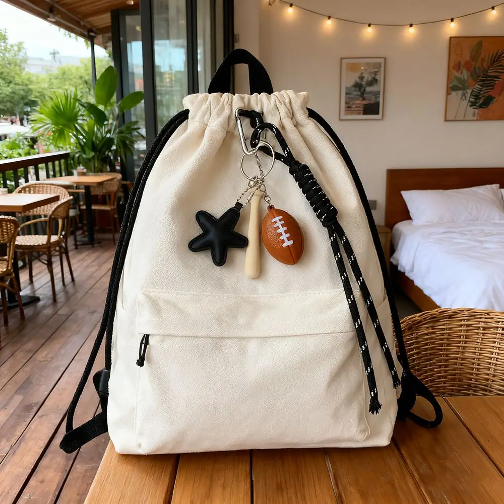 مضحك أنيق الرجبي شرابة المفاتيح سبائك PVC تنوعا حقيبة سحر الضفدع الرجبي مطرز حقيبة قلادة هدية #2