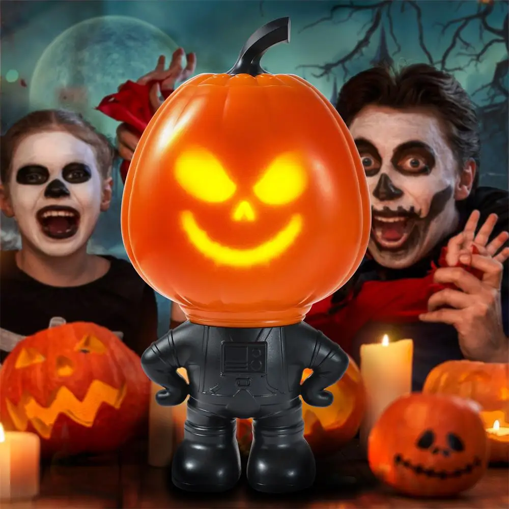 Talking Halloween Animatronics Funny Expression Pumpkin Lantern Decoration Halloween Atmosphere Decorative Halloween Creative