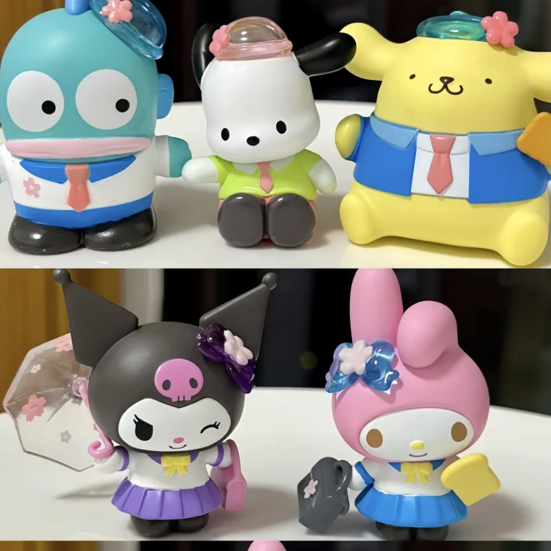 Miniso Sanrio Star Academy Series Blind Box Anime Figure Doll Ornaments Action Figure Kuromi Cinnamorolltoys Regalo