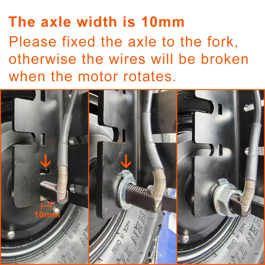 14.5 Inch Tire 24/36/48V 350W Brushless Hub Motor Waterproof Plug Controller Kit For Electric Fishing Cart Wheelbarrow