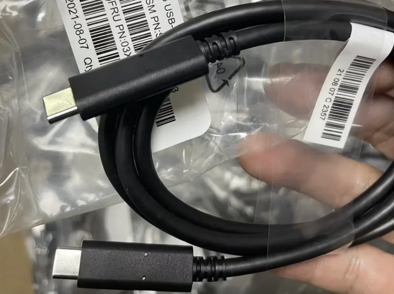 For Lenovo Passive Thunderbolt Cable 03X7610 C2G 3.3ft USB C Cable Gen2 20Gbps 3840X2160 UHD Cable Cord forThinkpad