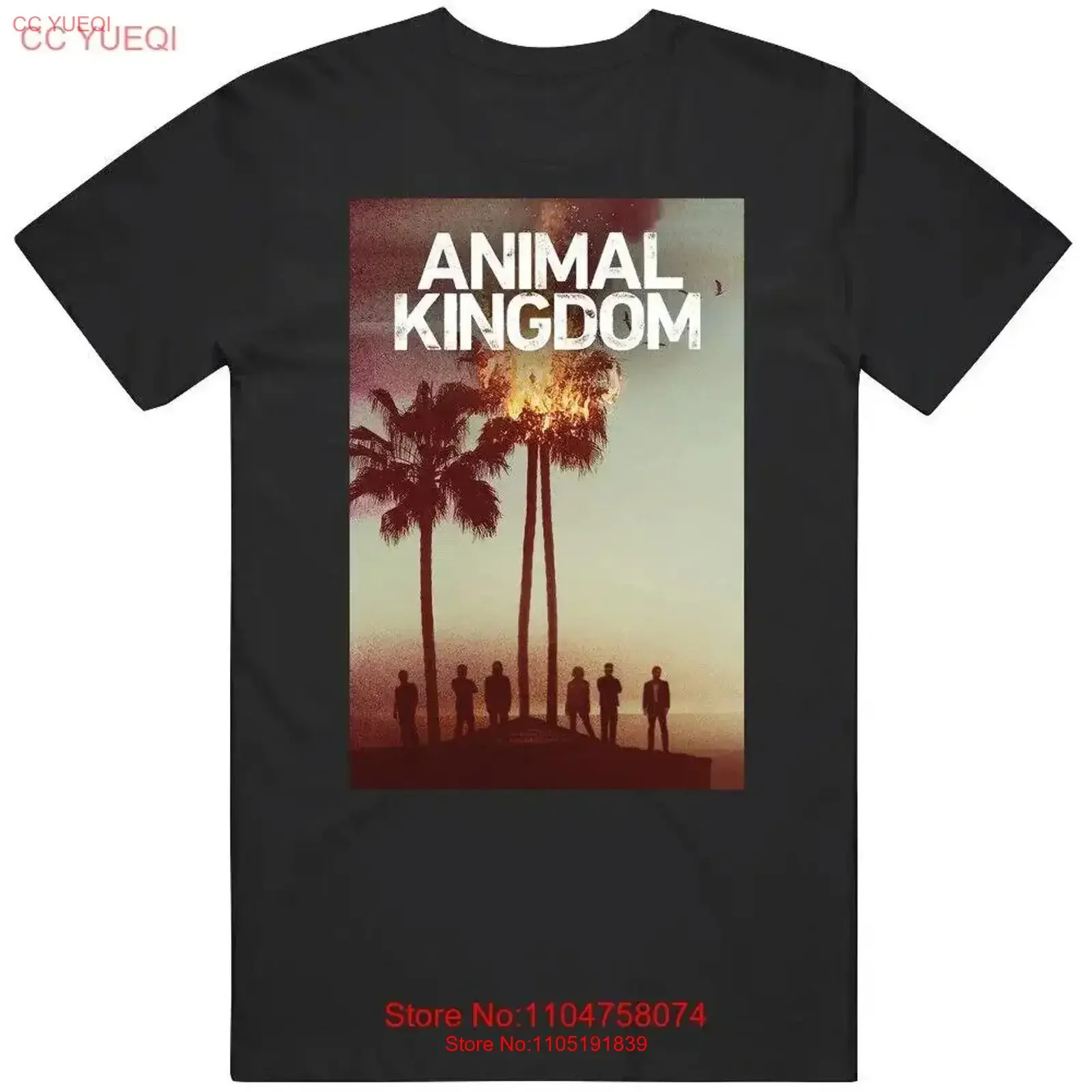 

Футболка с фанатом телешоу «Королевство животных», винтажная стираная повседневная дизайнерская одежда, стильная удобная уличная одежда, растянутая