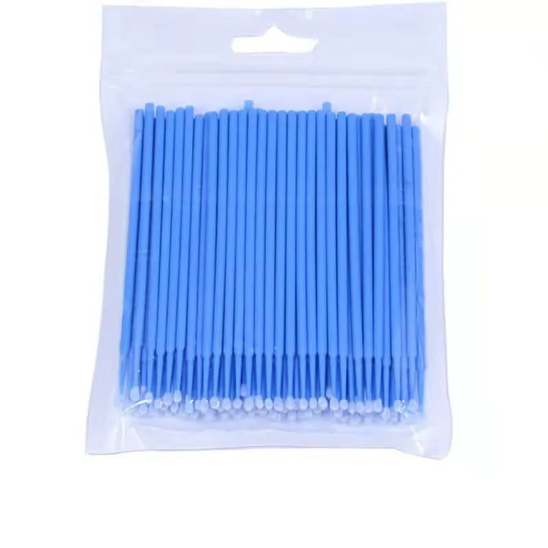 MB 50Pcs Micro Brushes Cotton Swab Eyelash Extension Disposable Eye Lash Glue Cleaning Brushes Applicator Sticks Makeup Tools