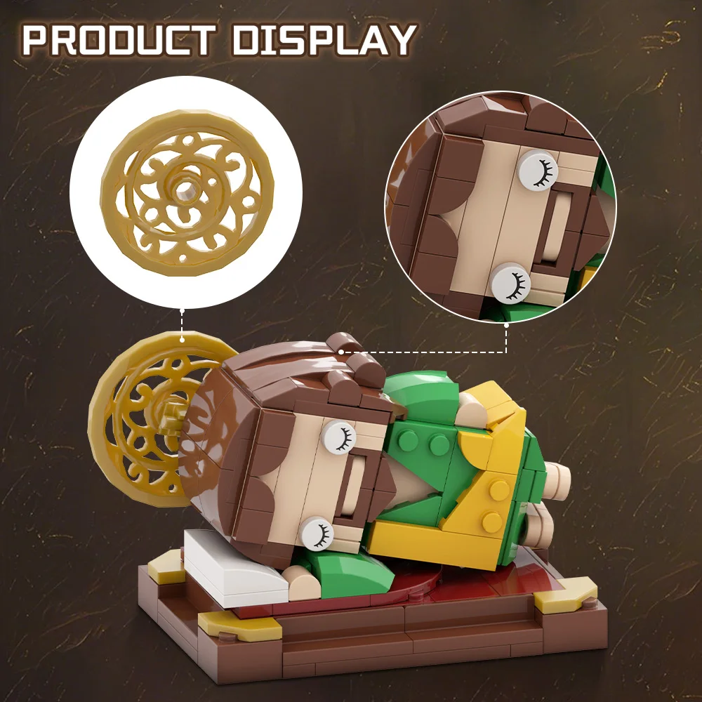 MOC St. Joseph Brickheadz bloque de construcción durmiendo San José padrino de la iglesia figura de acción ladrillo DIY juguete regalo para adultos