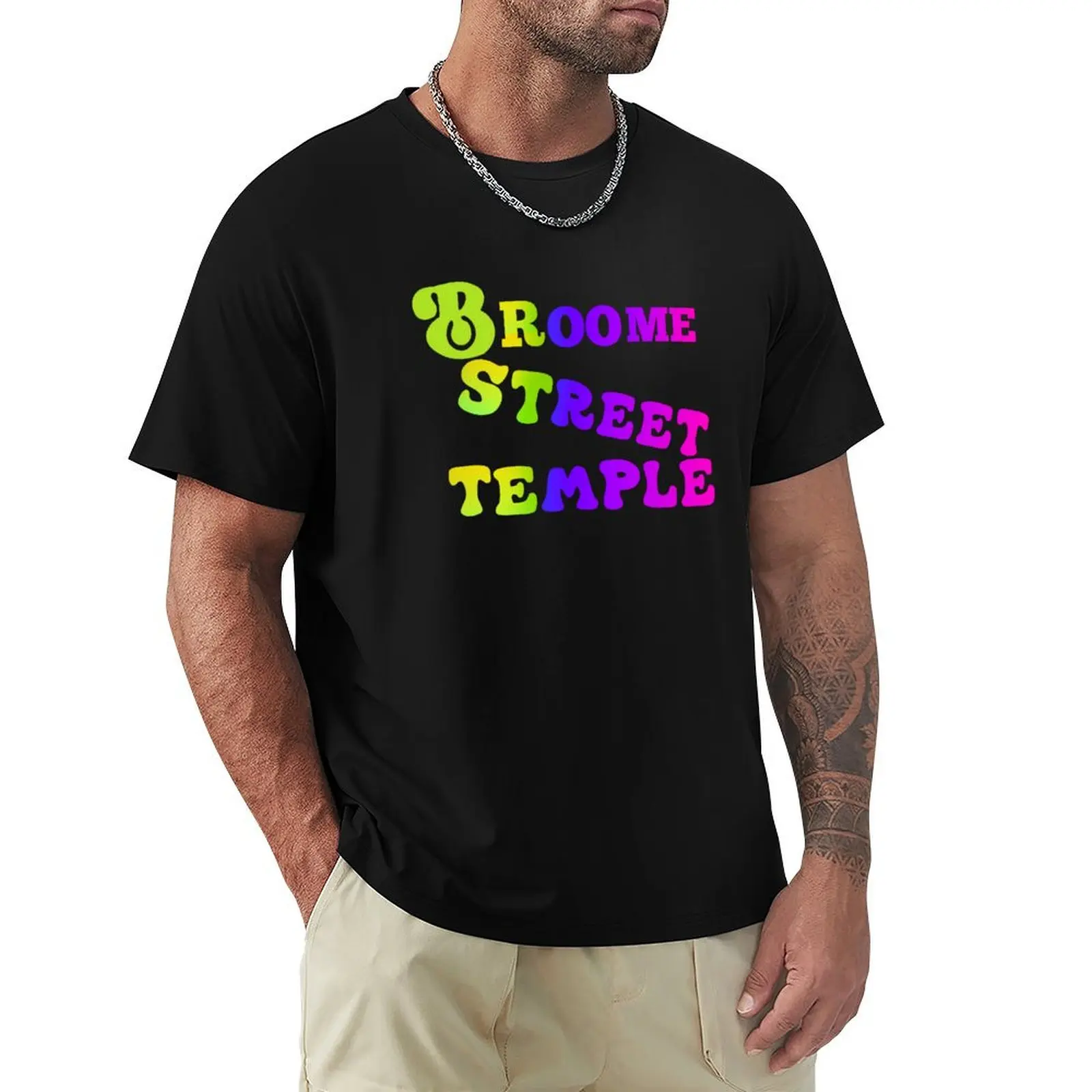 street temple T-Shirt Work Style Casual T-Shirt