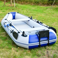 Solar Marine 2.6M Thick Inflatable Boat 3 or 4 Person PVC Material Kayak Air Floor Fishing Boat For Outdoor Water Entertainment