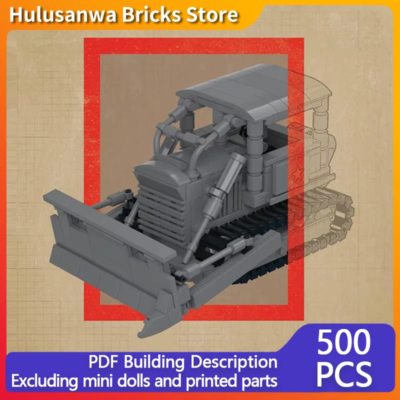 

Heavy Tracked Farming Plow Model MOC Building Bricks War Equipment Modular Technology Gifts Holiday Assemble Children Toys Suit