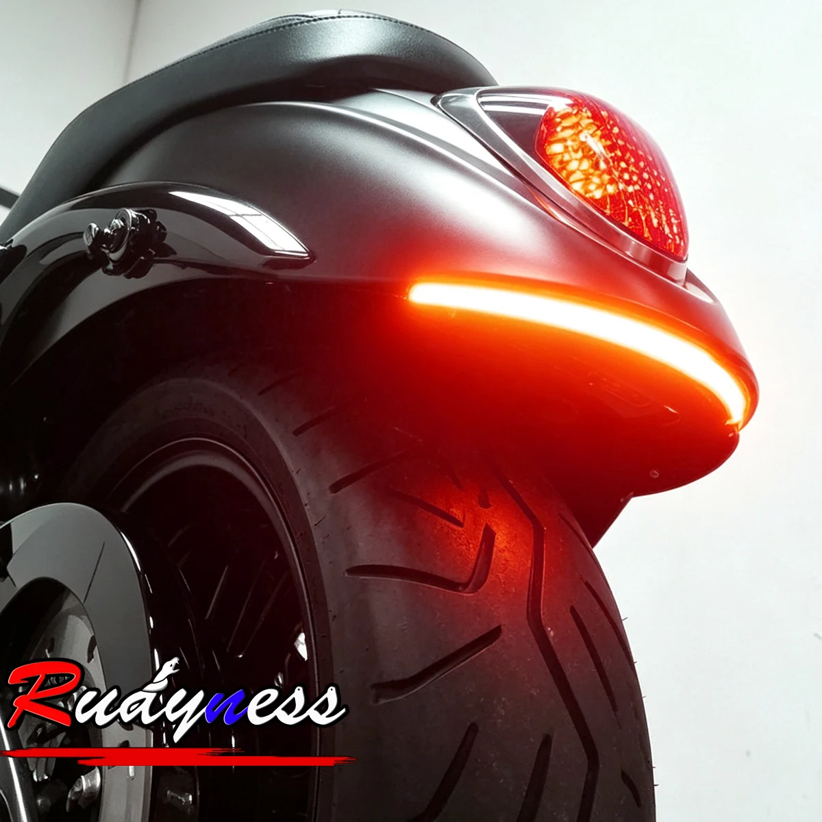 LED Smoked Fender Eliminator Integrated Tail Light For Kawasaki Vulcan 900 VN900C