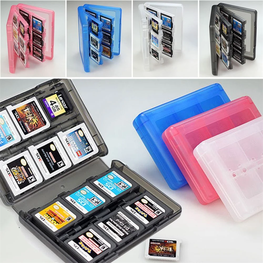 28-in-1 게임 카드 케이스 호환 3DS / 3DS / DSi / DSi XL / DSi LL / DS / DS Lite 카트리지 보관함 홀더, 게임 카드 케이스 