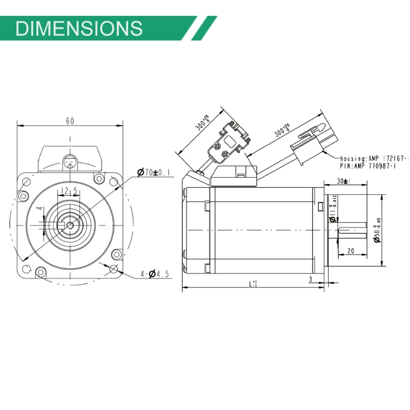 محرك كامل 60 مللي متر NEMA24 48 فولت 220 فولت 400 وات 5000 دورة في الدقيقة 6000 دورة في الدقيقة أقصى سرعة التشفير البصري التزايدي محركات مؤازرة مع وحدة تحكم