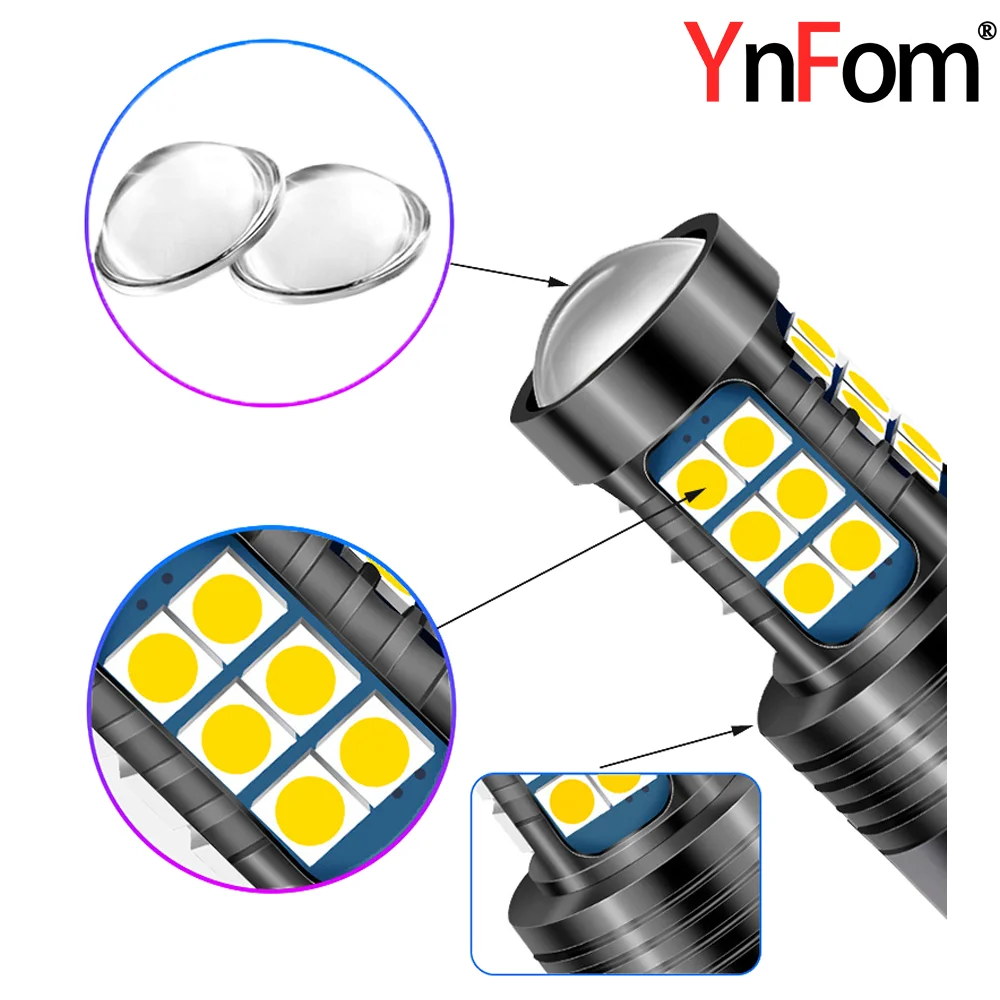 YnFom Car Special Non-destructive Installation Halogen To LED Bulb 2 Pcs 880 H27W-1 Bulb Kit For Fog Lamp,Car Accessories