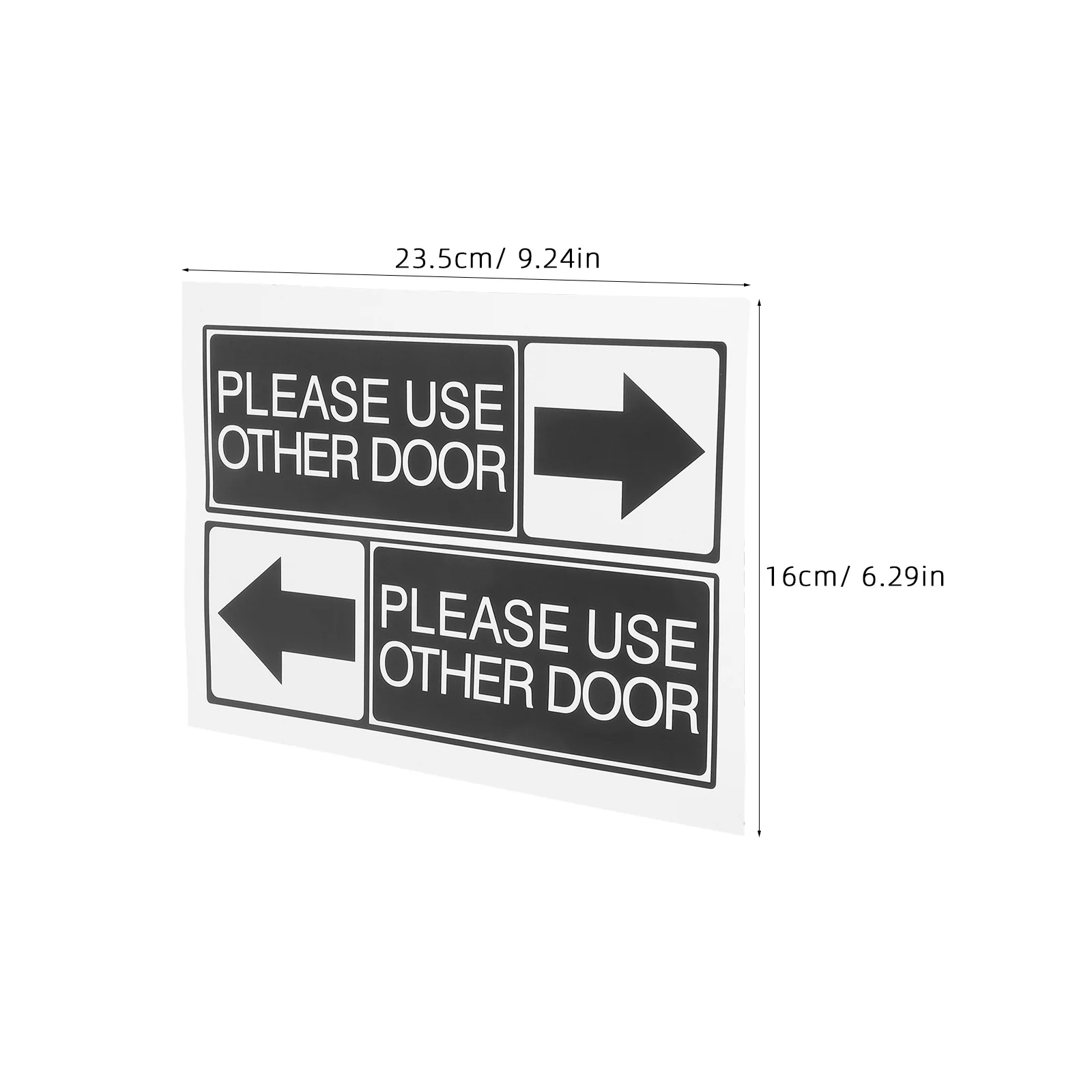 6 قطعة مؤشر اتجاه الفتح ملصق ذاتي اللصق مقاوم للماء بولي كلوريد الفينيل ملصق مائي لمكتب مدرسة مستشفى مدخل الأعمال السهم #3