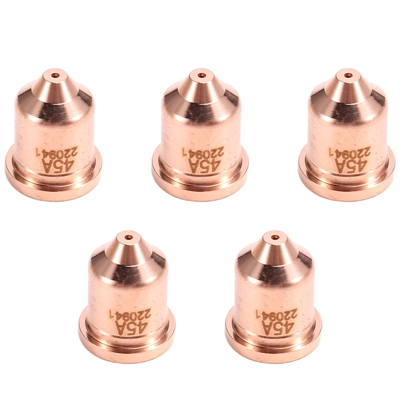 

5Pcs 220941 Nozzle Tips 45A Fit For Powermax 45XP/65/85/105 Plasma Cutting Torch Consumables