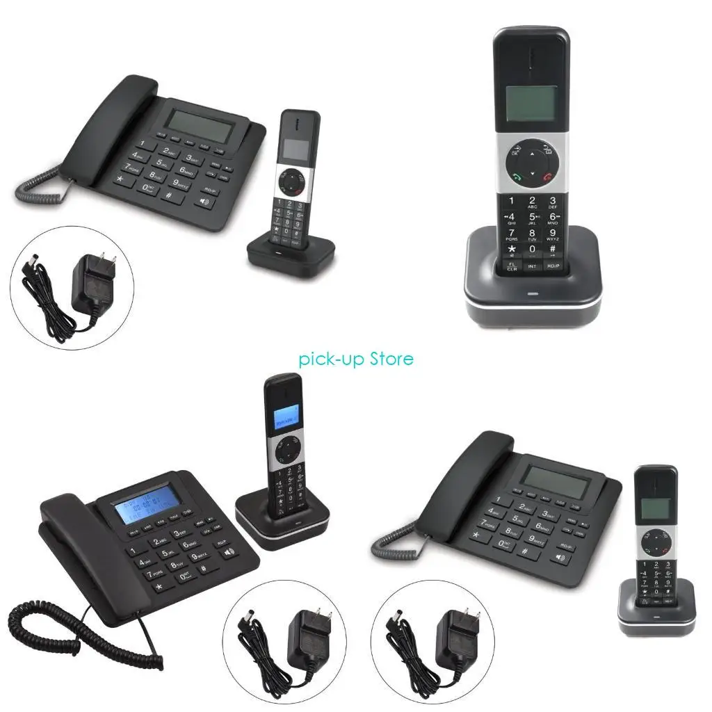 Q5WA 1Set D2002TAM-D Corded Telephone Practical Corded Telephones + Answering Machine