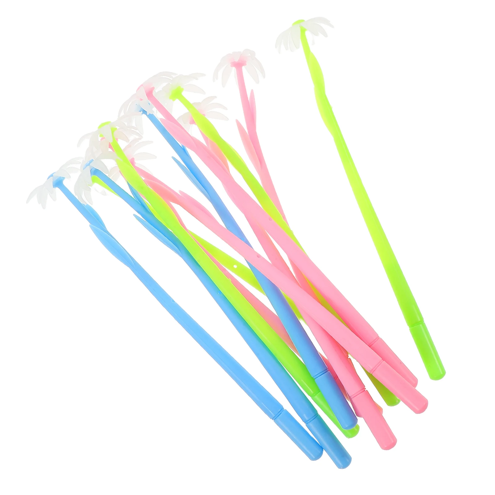 

30 Pcs Creative Flower Pen Come on Decorative Pens Cute Stationery Gel Ink Plant Student