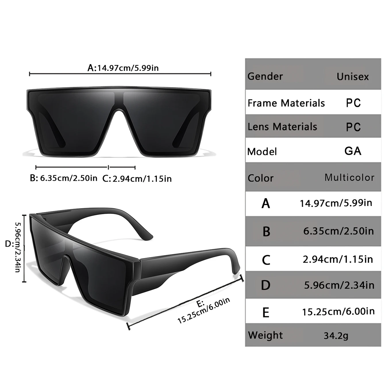 نظارات شمسية بإطار كبير بعدسات ملونة UV400 لركوب الدراجات والمشي لمسافات طويلة والجري والقيادة نظارات رياضية خارجية للرجال والنساء كهرجان هدايا
