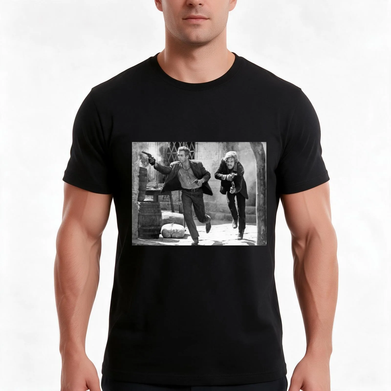 Butch Cassidy And The Sundance Kid T-Shirt Summer Casual Cotton Tee Oversized Streetwear Tops Vintage Graphic Print