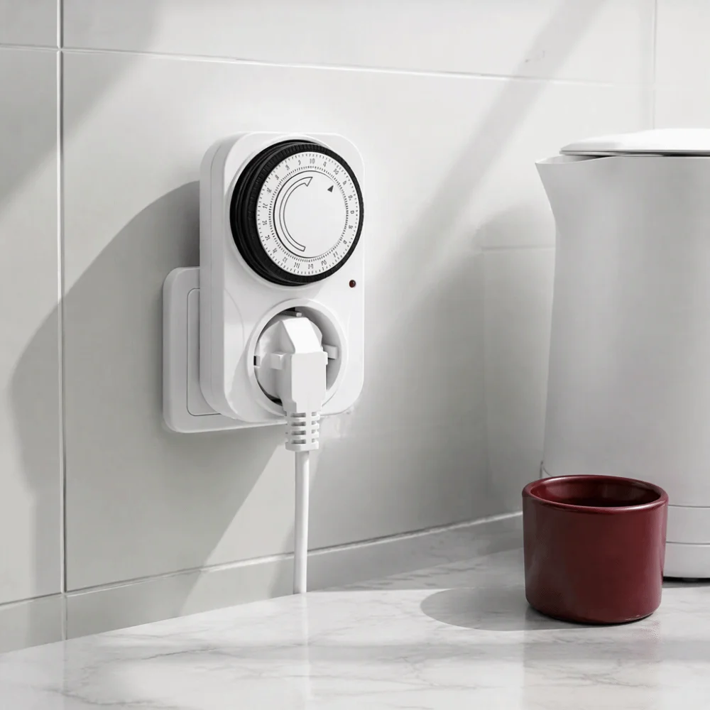 Energy Saveing French Mechanical Timer Socket Automation Mechanical Timer Switch Socket 3600W 24 Hour Smart Plug