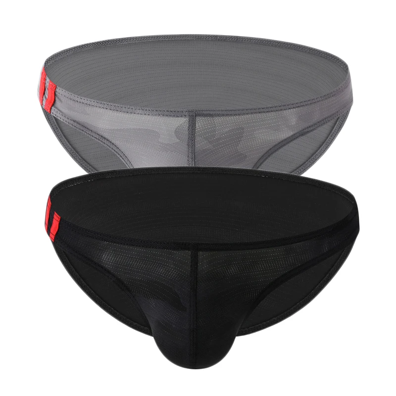 

2 шт., мужское нижнее белье, трусы с принтом, мягкие трусы, шорты, сексуальные трусы с низкой талией, U-образные выпуклые трусы Calzoncillos Hombre, Jockmail