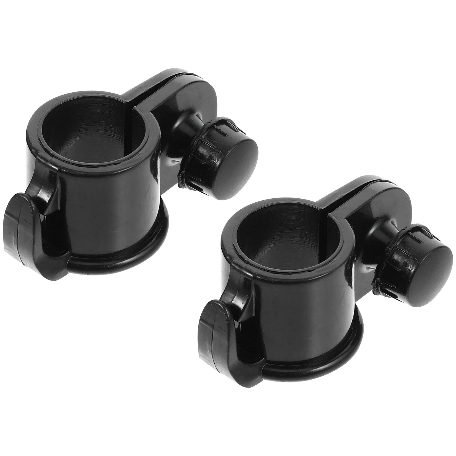 2 Pcs Flag Fix Hook Holder Clamp Clamps on Pole Accessories Clips for Flagpole Garden