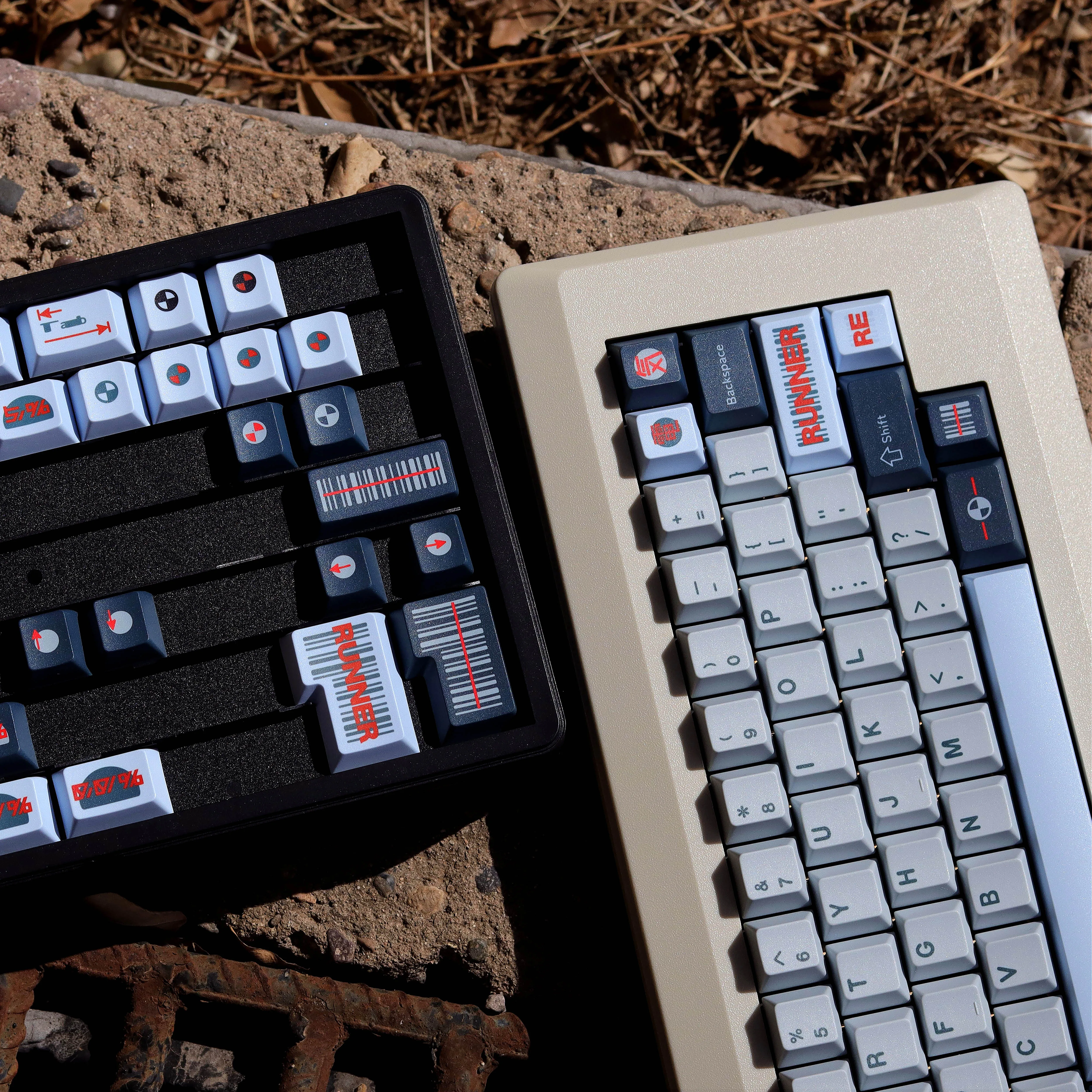 PBT Keycaps Runner Keycap Large Set Cherry Profile Dye Sublimation Keycap For MX Mechanical Keyboard F87 75 108 Alice ISO Layout