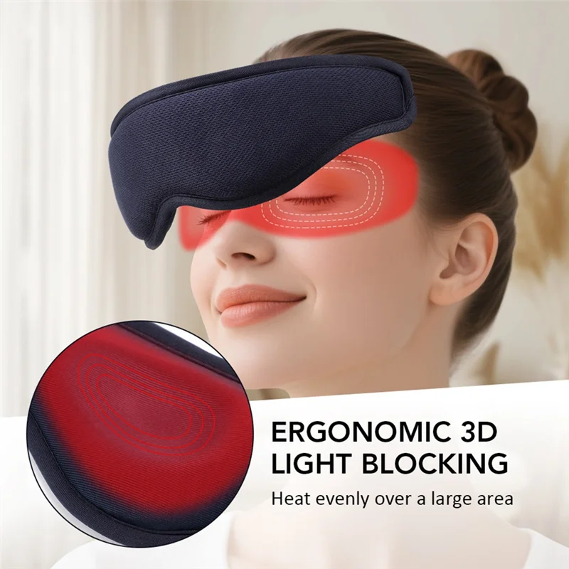 A01V-Eye Relief Eye Massager Sleep Blackout قناع عين جهاز ذكي لحماية العين ضغط ساخن تحسين النوم