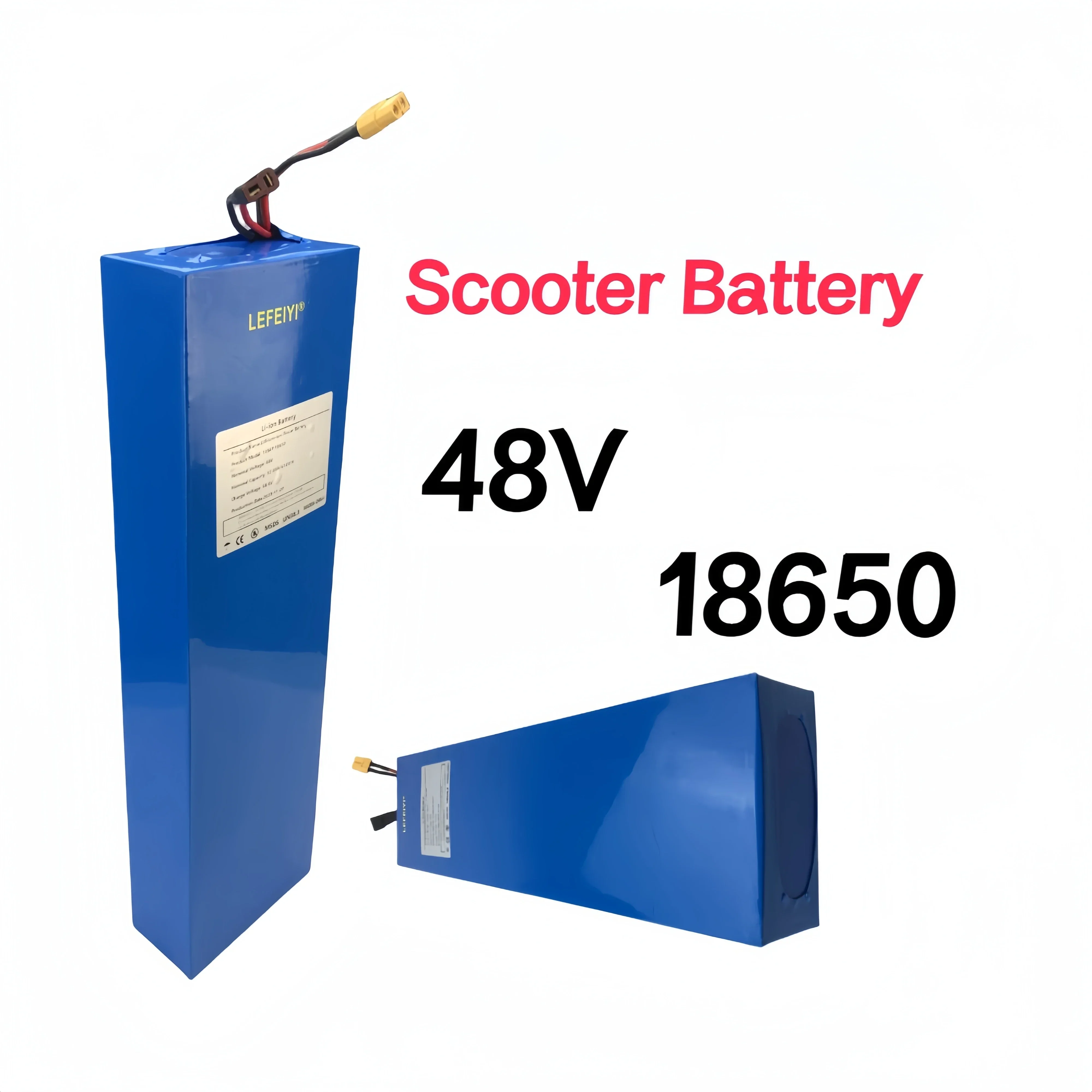 Lithium ion battery 13S4P 12800mAh 48V suitable for 54.6V BMS electric bicycle and scooter batteries