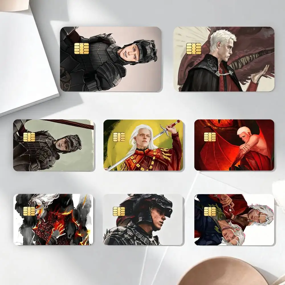 A-Aerion T-Targaryen B-BrightflameS Sticker Decoration Creative Bank Card Bus Metro Waterproof Sticker