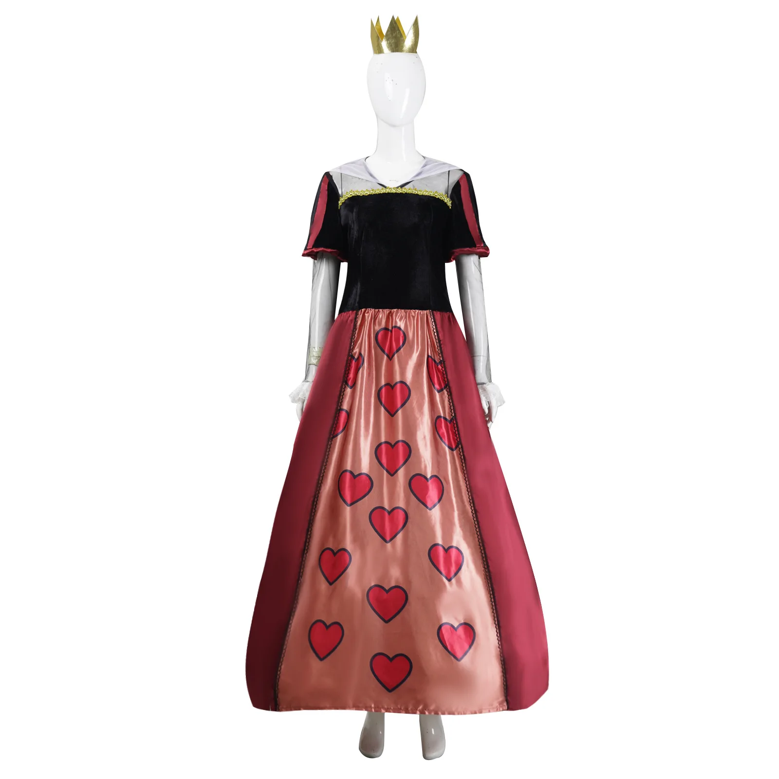 

Movie Mad Hatter Cosplay Costume Red Queen Dress Stage Performance Clothes Halloween Carnival Party Suit For Adult Women Girls
