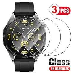 3Pcs Tempered Glass Protective Film For Huawei Watch GT4 46mm 41mm Screen Protector