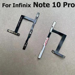 Power ON OFF Button For Infinix Note 10 Pro Silent Volume Button Ribbon Flex Cable